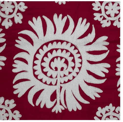 uzbek suzani large red - 1