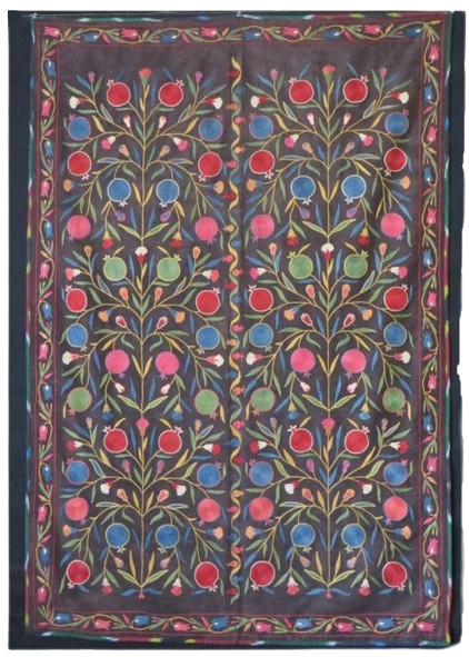 An Uzbek Silk Floral Suzani