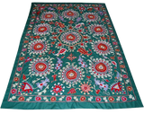 An Uzbek Silk on Silk Nurata Suzani