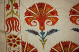 SOLD Uzbek Ottoman Palmette Design Suzani